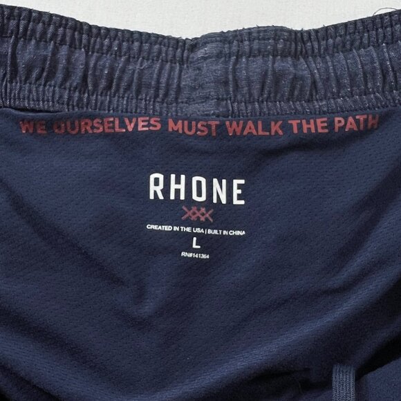 Rhone 7" Swift Running Short Lined Perforated in Blue Size Large - Picture 4 of 10